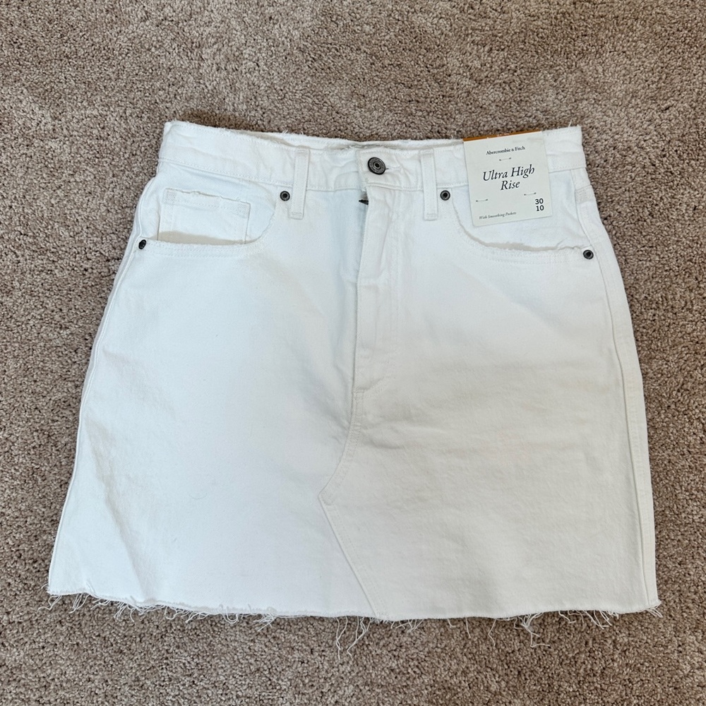 Abercrombie & fitch high rise denim skirt